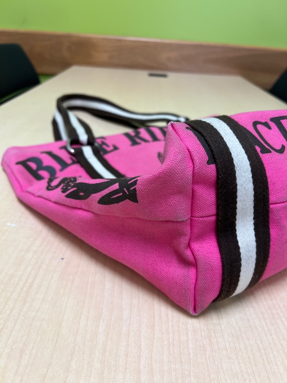 Rebecca Ray American couture blue ribbon pink brown maryann horse tote bag purse - Picture 5 of 14